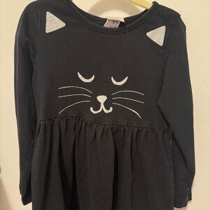 Hanna Andersson Black Cat Dress Size 5